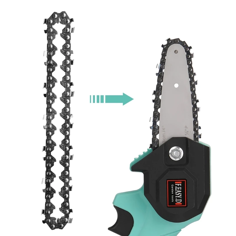 

Replacement 4-Inch Saw Chain for Cordless Electric Protable Battery Handheld Chain Saw