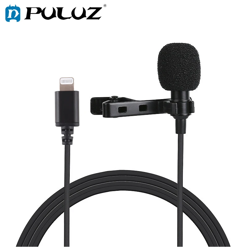 

PULUZ 1.5m 8 Pin Jack Lavalier Wired Condenser Recording Microphone