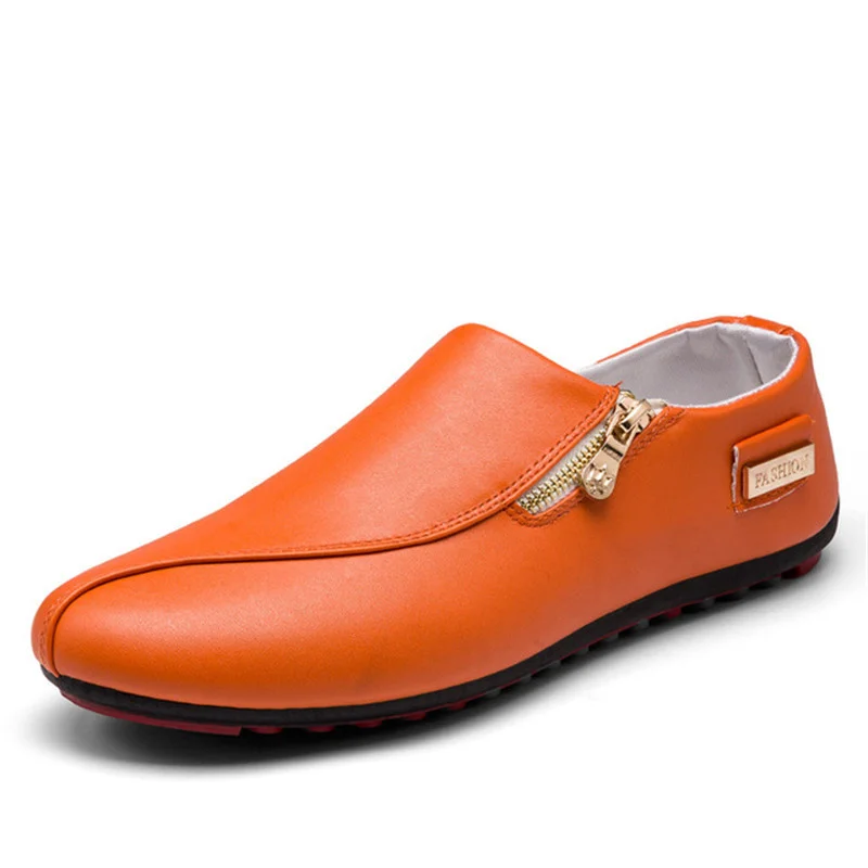 

Mens Leather Shoes Genuine Loafers Men Moccasins Shoes Slip-on Soft Flats Casual Shoes Breathable Driving Shoes Walking Shoes