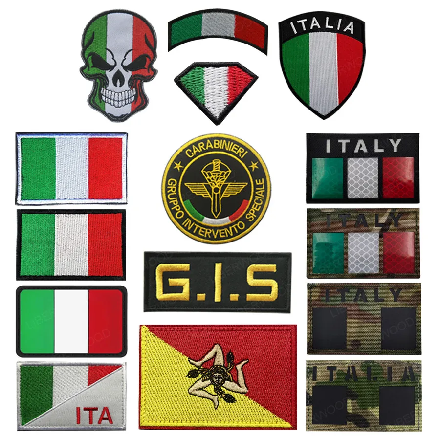 Италия инфракрасный ИК отражающая вставка в итальянском стиле Сицилия флаг