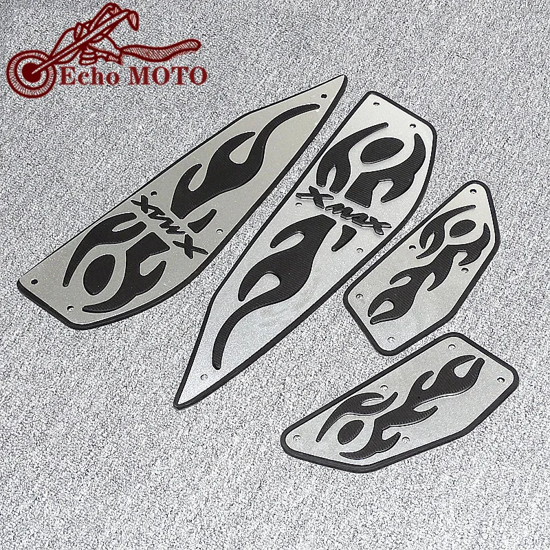 

For YAMAHA XMAX300 XMAX400 XMAX 300 400 2017 2018 2019 Motorcycle CNC Front Rear Footrest Footboard Step Floorboards Pegs Plate