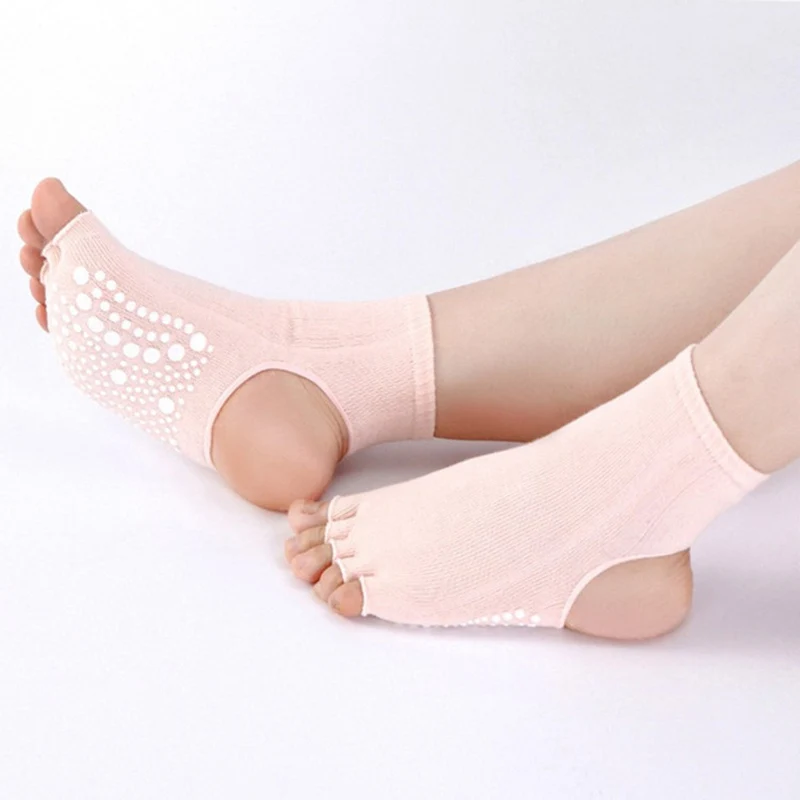 1 пара женские профессиональные носки для йоги с открытым носком пятью пальцами