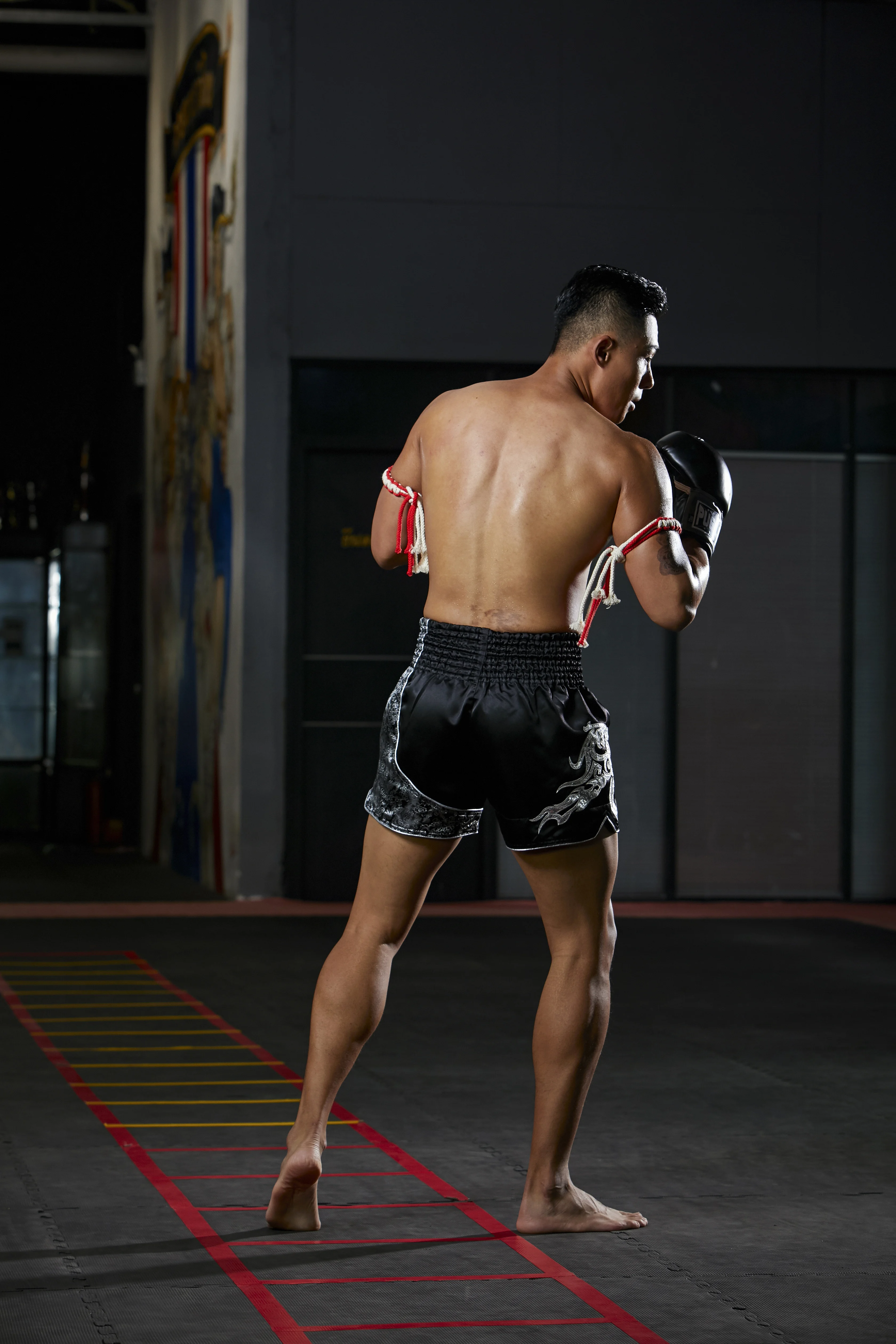 

PUGILIST black muay pants mma shorts fighting shorts gym martial arts training boxers