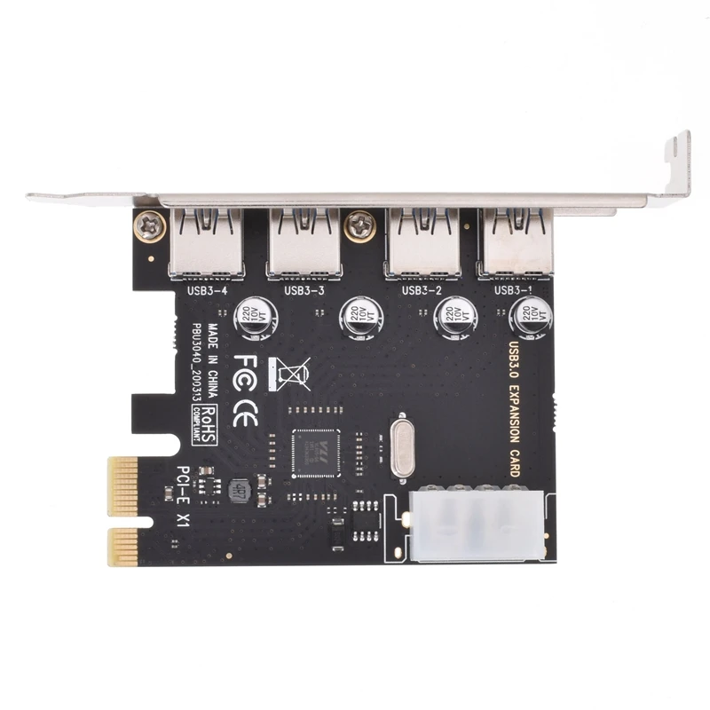 Плата расширения USB3.0 с 4 портами PCI E на плата для компьютера контактная