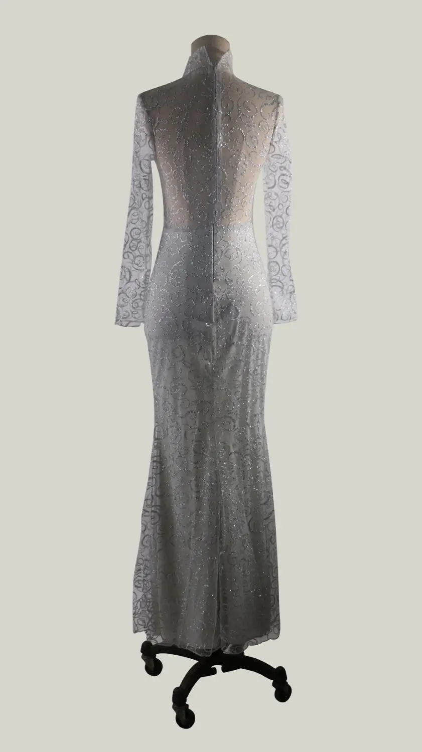 Vestido manga larga осеннее платье с длинным рукавом abito lungo cerimonia donna вечерние платья для
