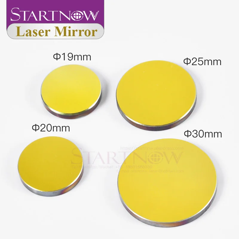 Startnow 3 шт./лот Si CO2 лазерные зеркала D19mm 20 25 27 30 38 1 кремниевые Светоотражающие линзы