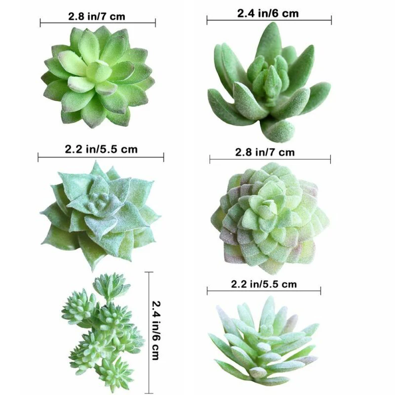 11 шт. мини видов искусственных суккулентов семейные искусственные цветы