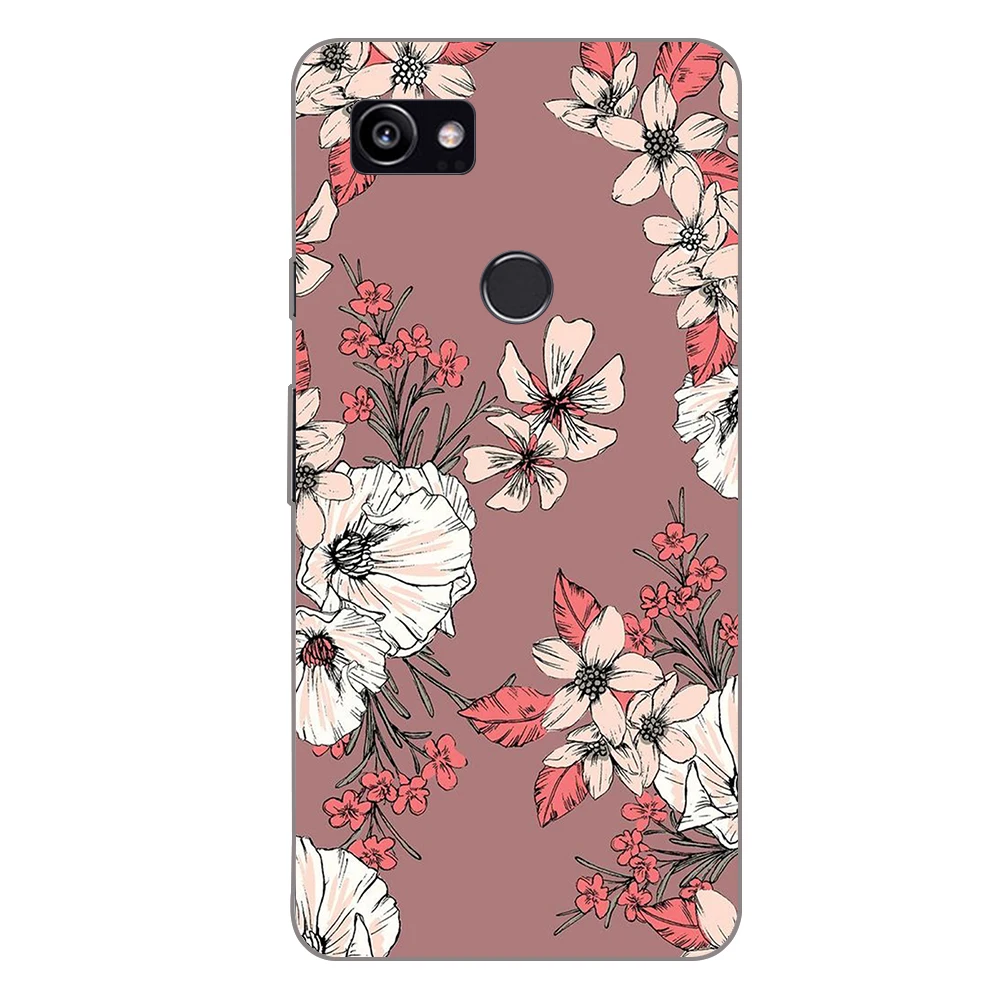Ciciber растение розовый цветок Мягкий ТПУ чехол s для Google Pixel 3 2 XL телефона