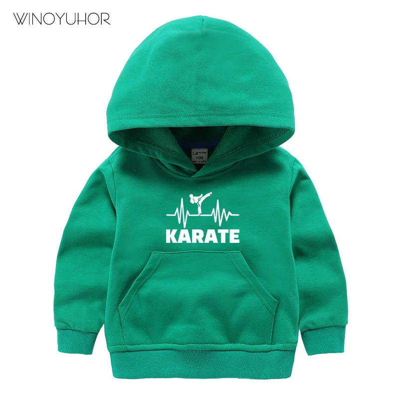 Sudaderas con estampado de latido de coraz&oacute;n de Karate para ni&ntilde;os, jers&eacute;is de manga larga, Tops de beb&eacute;, ropa de calle de Hip-Hop, Oto&ntilde;o e Invierno-4