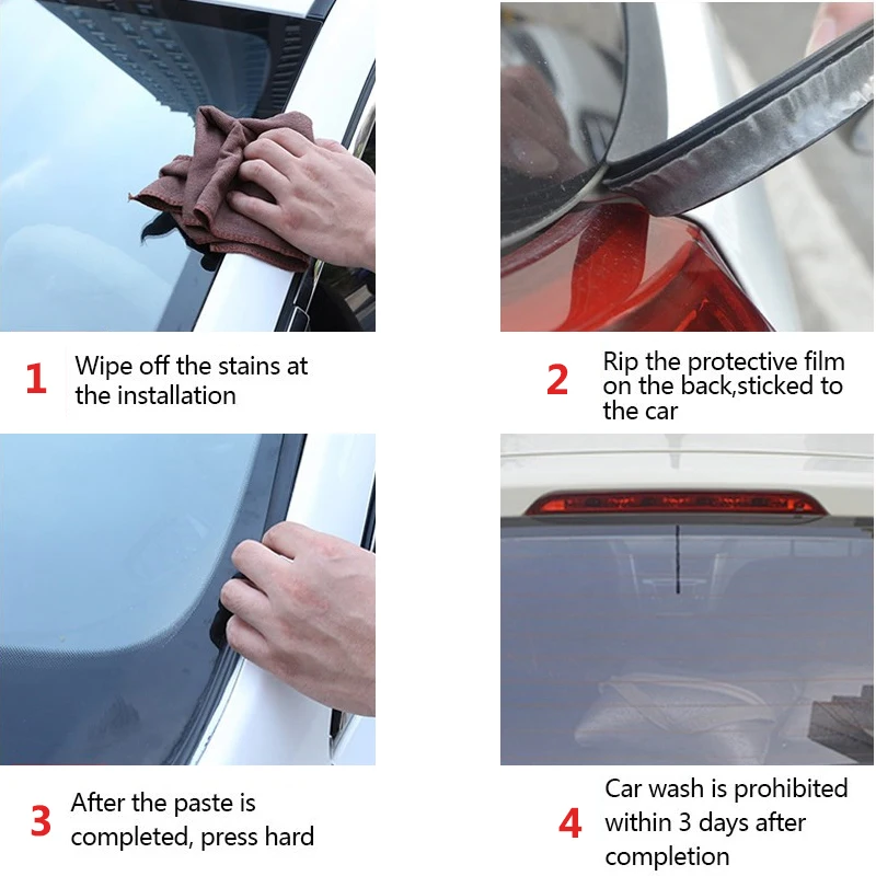 

Y Shape Car Seal Strips Window Gap Sealing Waterproof Dust proof Sound Insulation Sealed Strip Stickers Car Exterior Protection