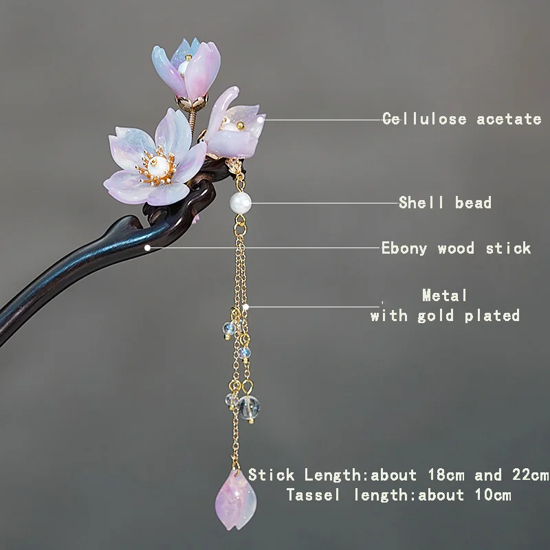 Женская шпилька для волос в стиле Ципао |