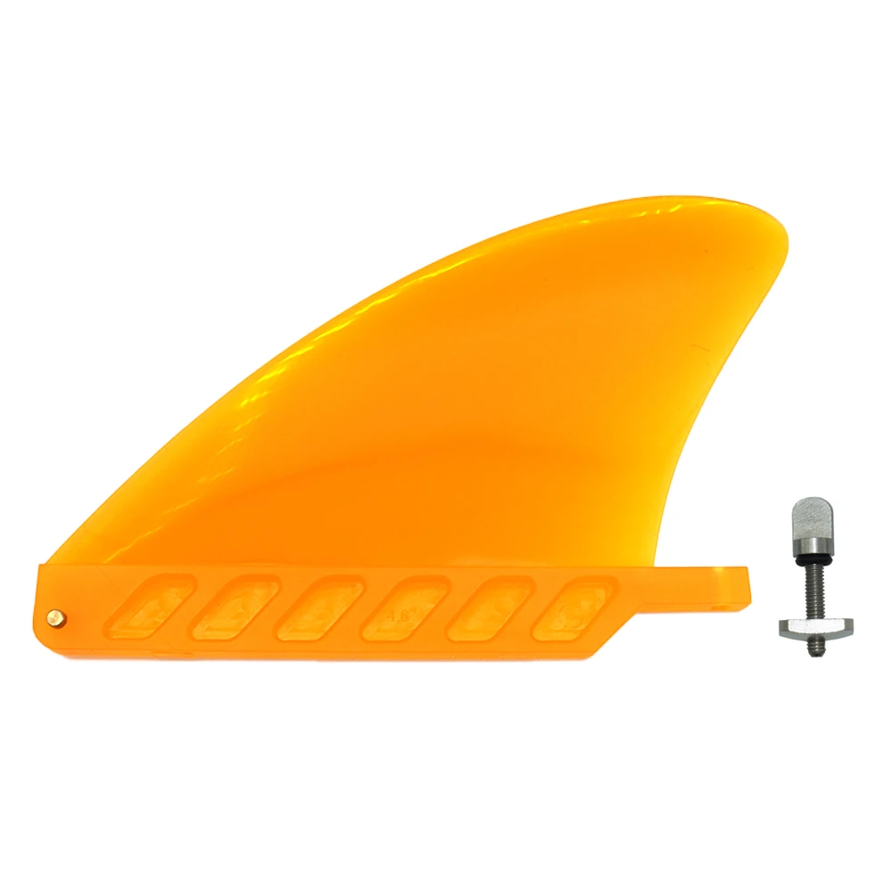 4.6 Inch Soft Flex Center Fin with Screw White Water Fin For Air Sup Long Board Surfboard Inflatable Paddle Board