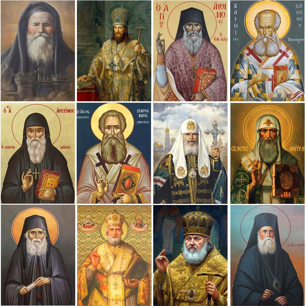 5d Сделай Сам полностью алмазная живопись ортодоксальная церковь патриарх