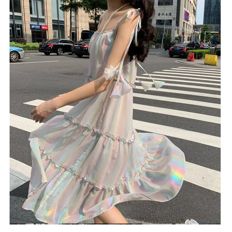 Elegant colorful spaghetti stap chiffon dress ruffles sleeveless off shoulder ladies party dresses Fashion plus size HH227 | Женская