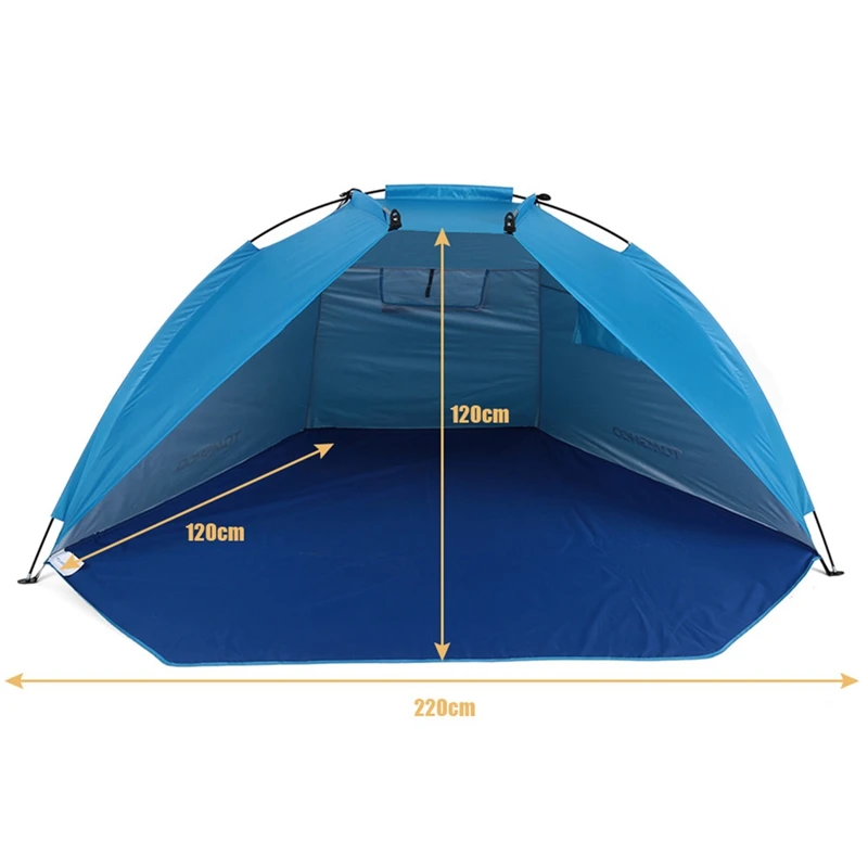 

Outdoor Shade Tent Beach Shade Camping Tent UV Protection Up Tent Sun Shade Awning Hiking Travel Shelter