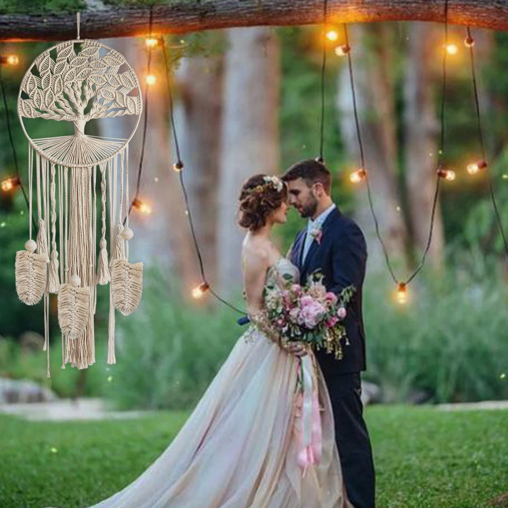 Макраме Ловец снов Древо жизни хлопковый Бохо с кисточками ручная работа