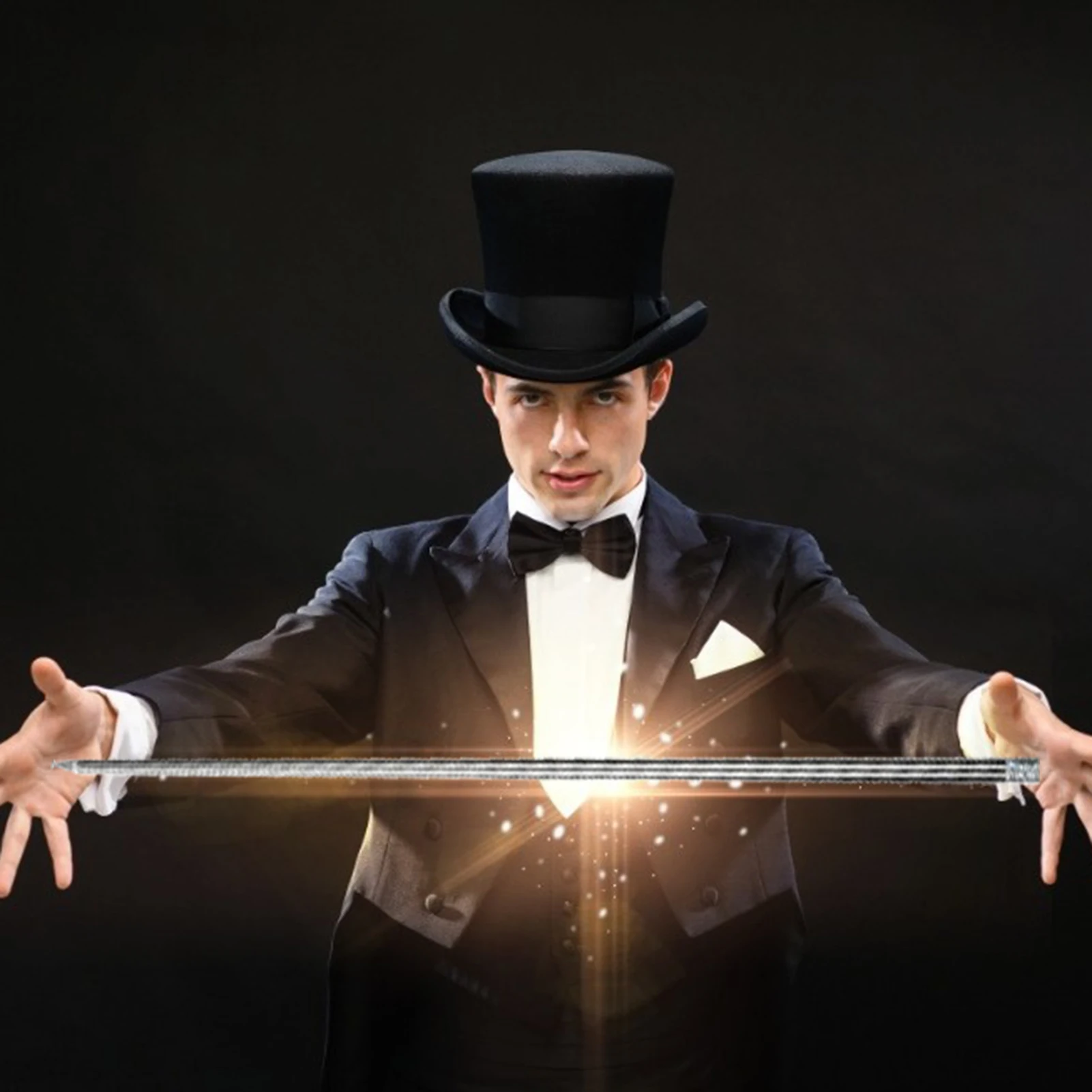 

Children Magic Wand Portable Martial Arts Stick Outdoor Sports Props Magic Telescopic Props Funny Staff Metal Magic Pocket