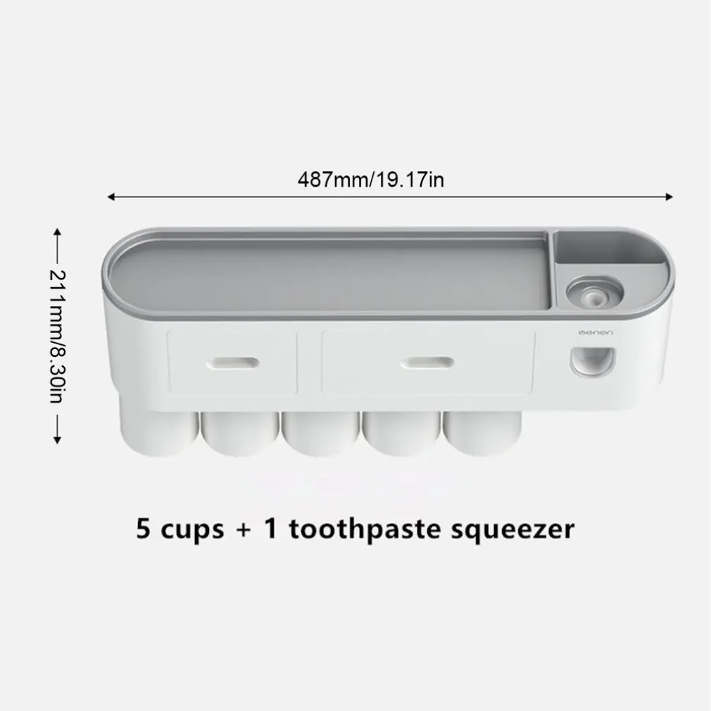 

Wall-mounted Toothbrush Holder Bathroom Teeth Brushing Intelligent Sterilization Set Toothpaste Toothbrush Rack