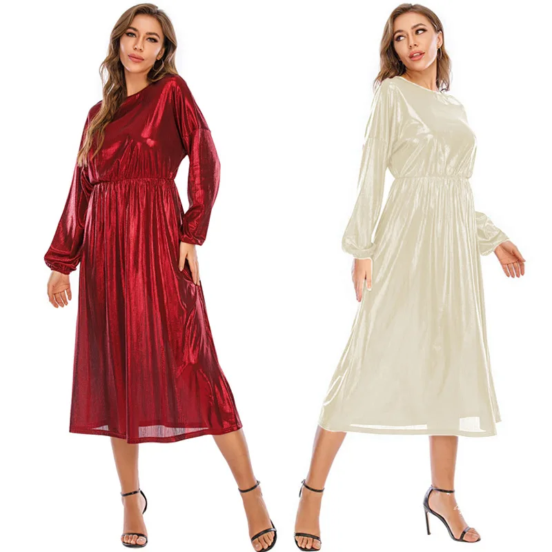 

2021 сезон: весна-лето с длинным рукавом платья Плюс Размер Женская одежда яркий Цвет трапециевидной формы Элегантные Платья офисные женские ...