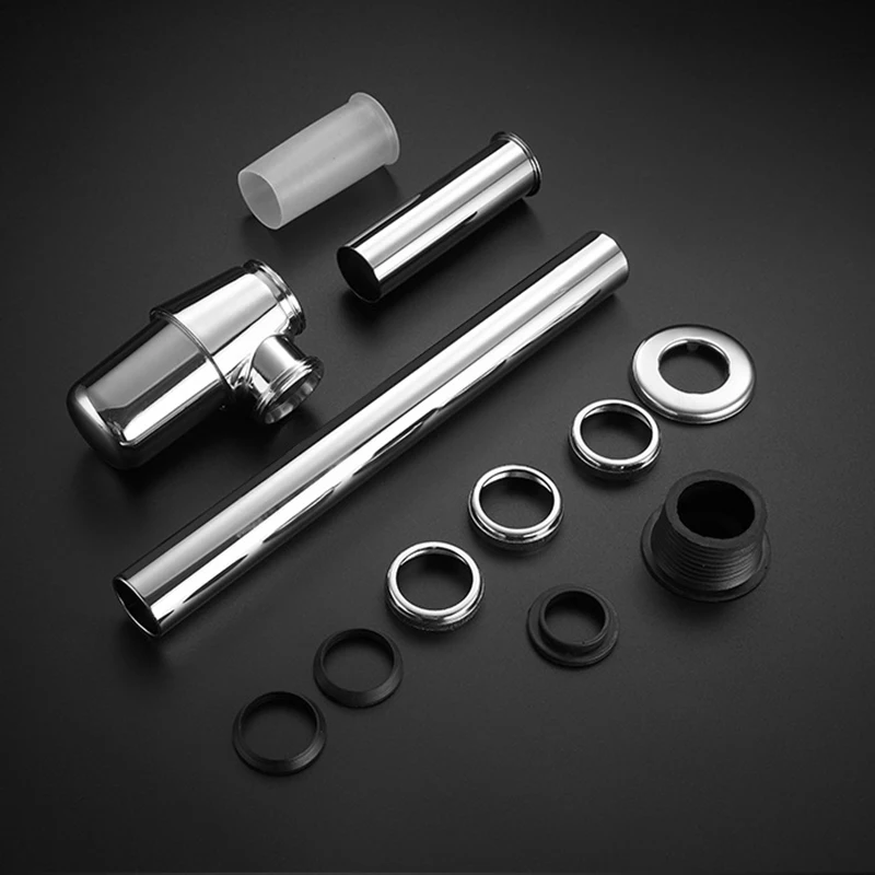 Ловушка для бутылок умывальника латунная сливная труба с регулируемой высотой