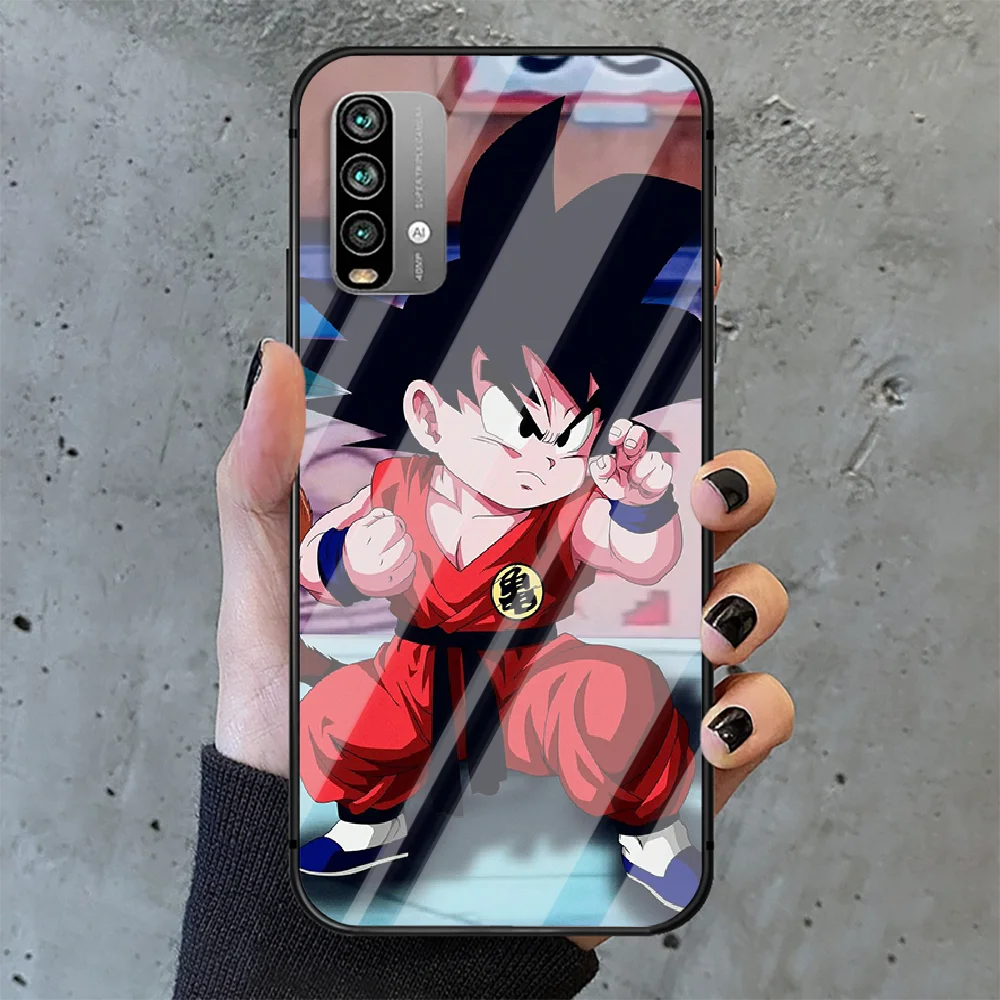 

Cartoon Anime D-Dragon Ball Gokus Phone Tempered Glass Case Cover For Xiaomi Redmi note k 7 8 9 10 30 40 A C T S Pro 4G 5G Ultra
