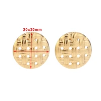 20pcs stainless steel gold earrings blank with earring hook cabochon settings tray fit for diy jewelry making findings earring
