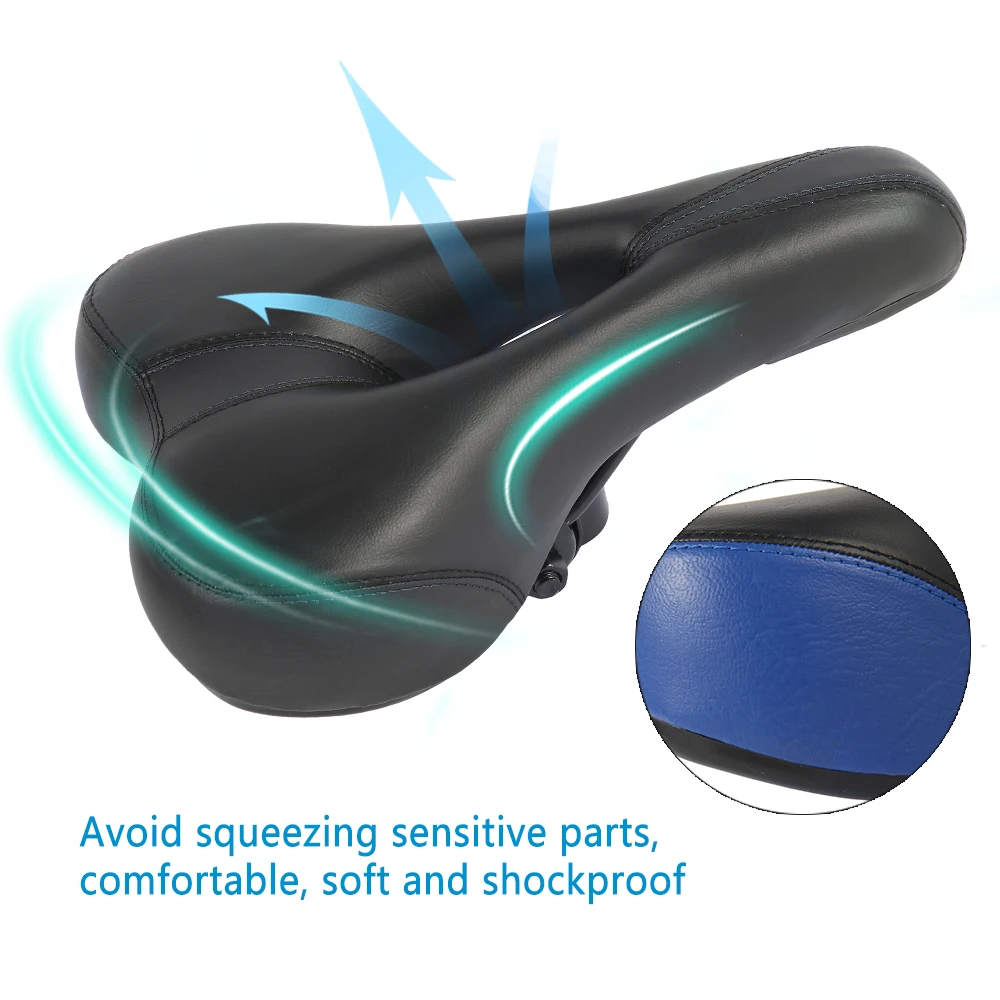 Велосипедное седло амортизирующее полое для горного велосипеда