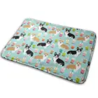 Валлийский коврик с изображением корги, бабского чая, собак, собак, пород собак, коврик для домашних животных, ковер, Противоскользящий коврик для спальни, входной двери