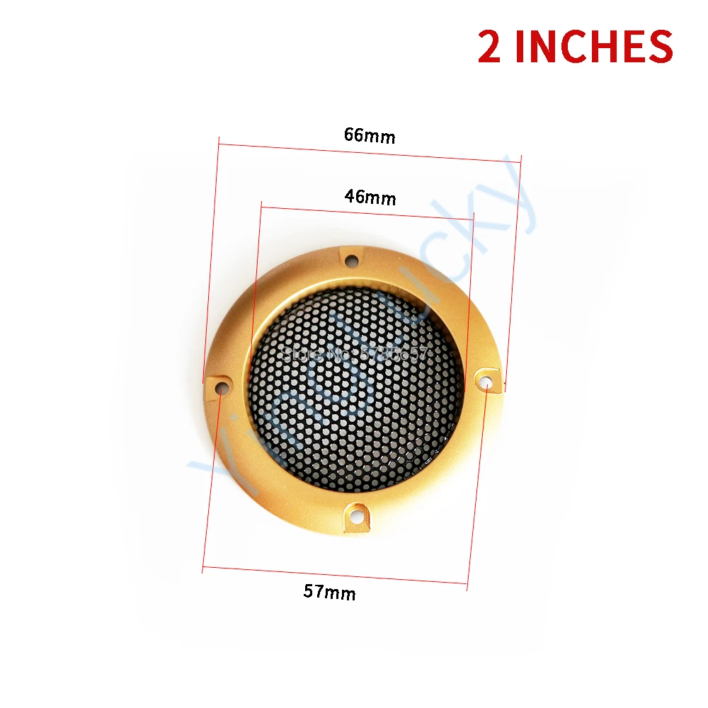 2 шт. 2-дюймовый сетчатый корпус для динамика с черной защитной железной сеткой