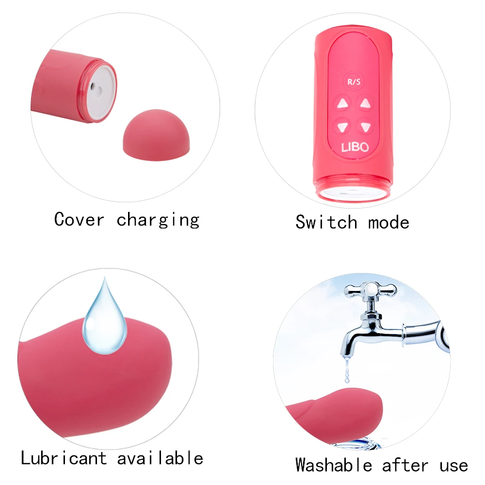 Стимулятор для клитора OLO фаллоимитатор с переводными бусинами вибратор точки G