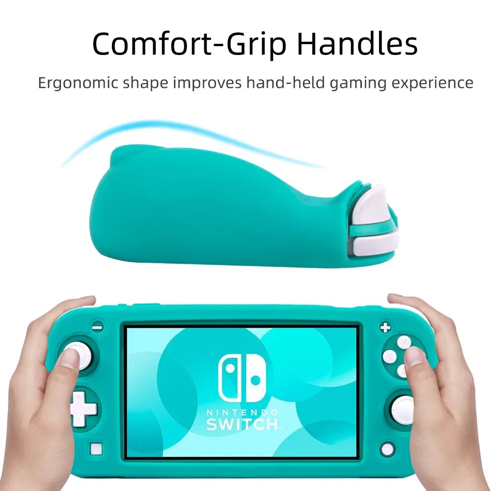 Мягкий ТПУ чехол CHINFAI для shand Switch Lite эргономичный Нескользящий Резиновый защитный чехол-подставка для NS Switch Lite мини-консоль