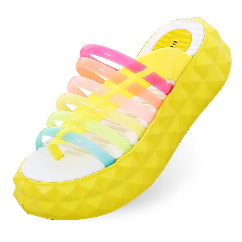 Сандалии женские на толстой подошве высокие дамские босоножки танкетка летняя