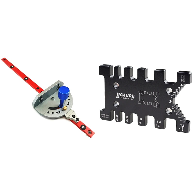 

Tenon Caliper Metric and Imperial Card Gauge & Miter Gauge Table Saw Router Miter Gauge Sawing Assembly Ruler