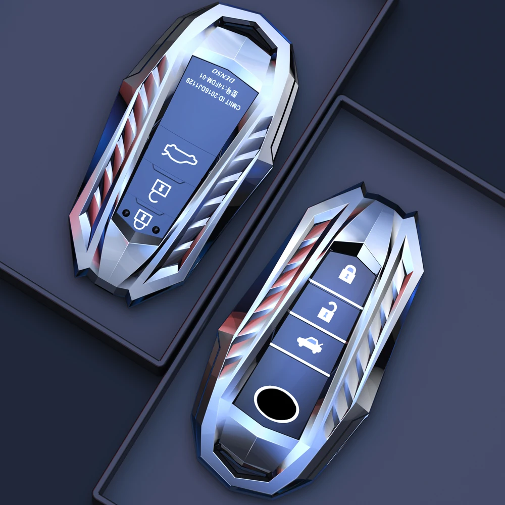 

Zinc Alloy Car Key Cover Case For Toyota Chr Rav4 Auris Avensis Prius Aygo Camry Corolla Land Cruiser 200 Prado Crown 2/3 Btn
