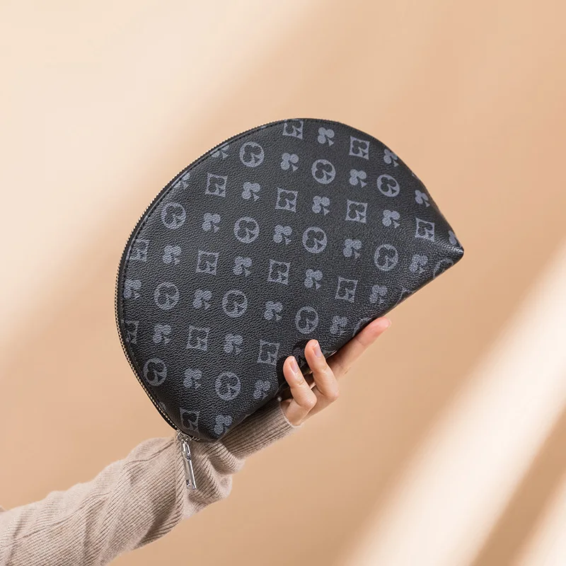 

Women's Handbags Cluth Bag Zipper Purse Leather Fashion Shell Ladies Hand Bags Luxury Women Cluth Purse Phone Pouch Sac A Main