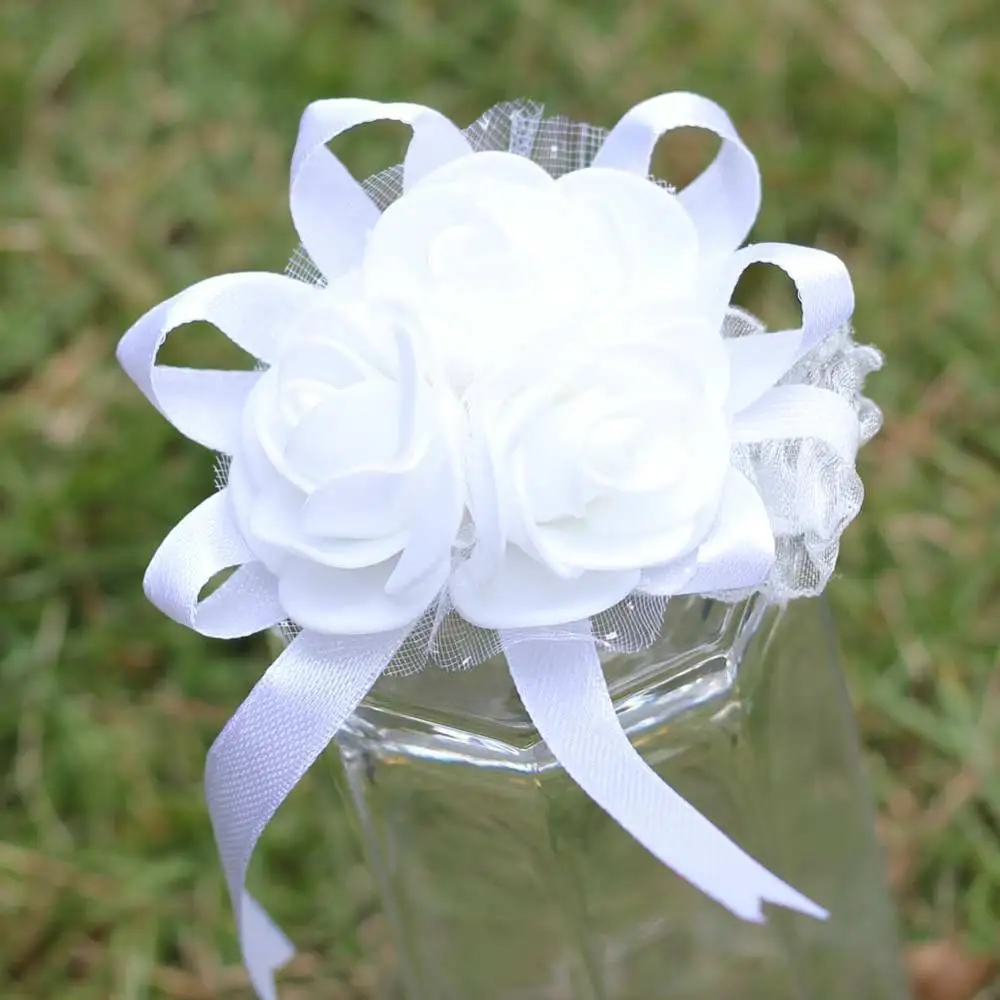 Ручной работы с цветочным принтом для свадебного торжества невесты бутоньерка