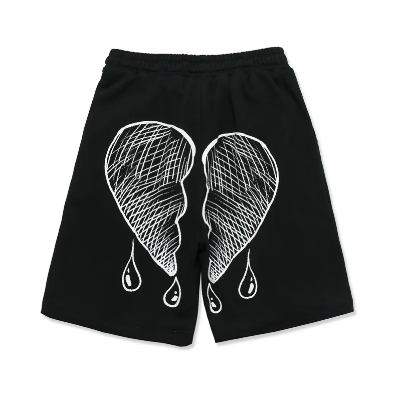 

2021 Hip Hop Harajuku Shorts Streetwear Creative Print Jogger Short Pants Sweatpants Men Elastic Waist Bottoms Shorts WY712
