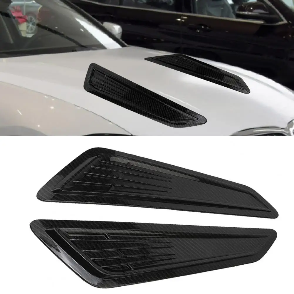2Pcs Car Vent Trim Anti-collision High Strength ABS Decorative Front Hood Shade Cover for Camaro LT 1LT 2LT-RS 2016-2018 - купить по