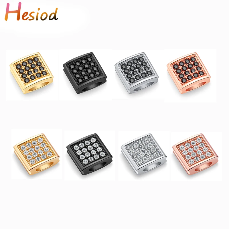 

Hesiod 5pcs Exquisite Brass Cubic Zirconia Beads Diy Jewelry For Making Bracelet Necklace Accessories Discover Perforation