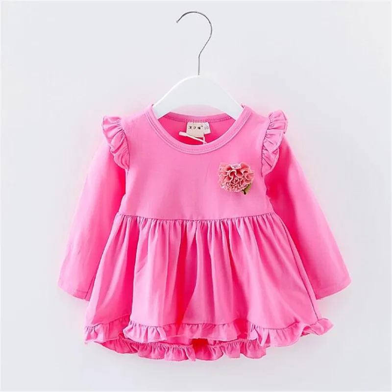 Weoneit/2019 г. Новое весенне осеннее Хлопковое платье с длинными рукавами для