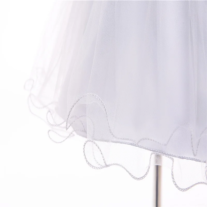 Shiny Toddler Big Girl Flower Embroidery And Decoration Princess Cotton Lace Piano Show Dress |