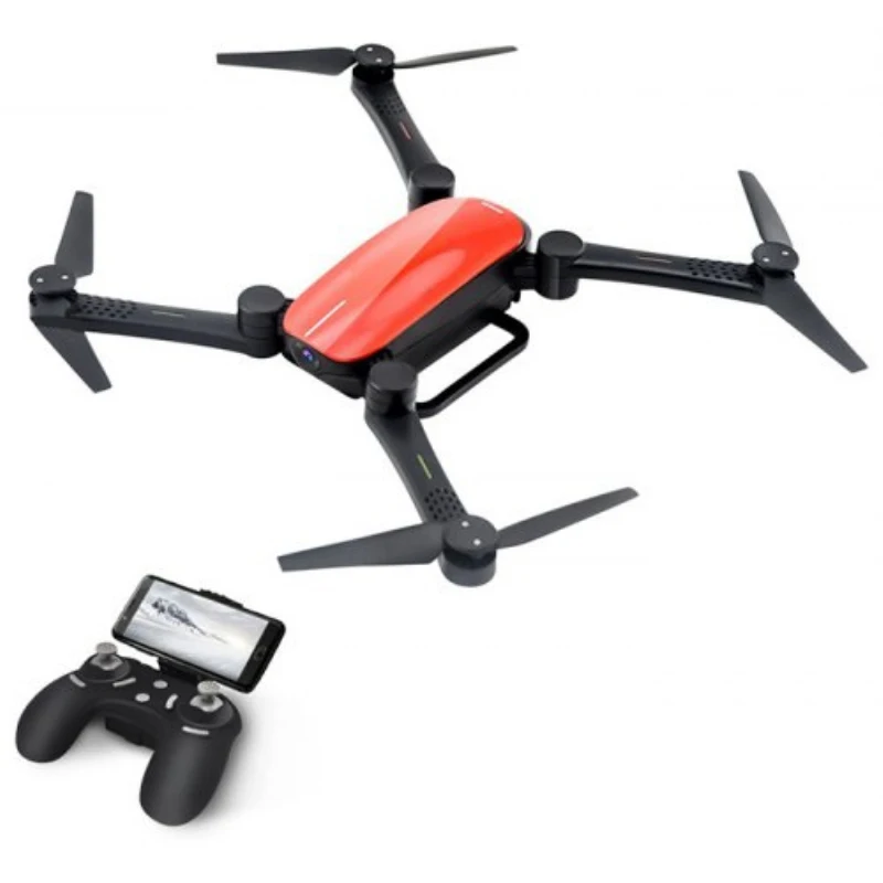 Складной Дрон с камерой для аэрофотосъемки и светодиодной подсветкой 15 минут