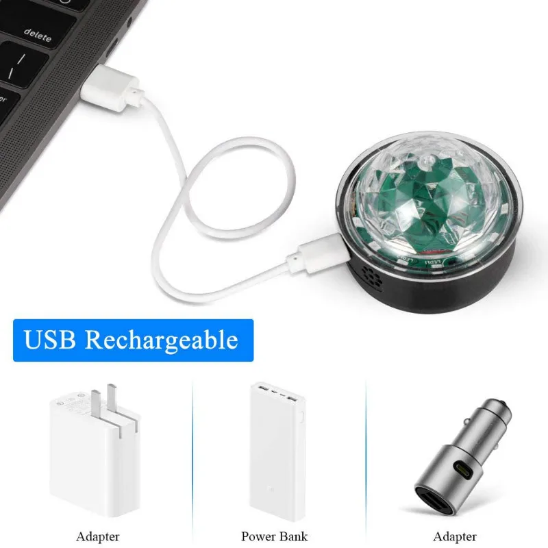 USB Мини диско светодиодный звуковой контроль сценическое освещение многоцветное
