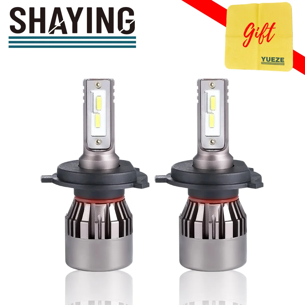 SHAYING Mini Pro серии из 2 предметов светодиодный лампы для передних фар H1 H7 H8/9/11 9005/HB3