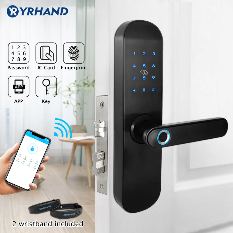 Умный дверной замок TT app биометрический интеллектуальный безопасности с Wi Fi