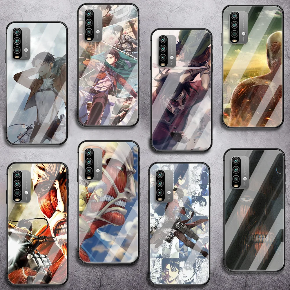 

Anime Attack on titan Tempered Glass Smart Phone Case For Xiaomi Redmi Note 7 8 9 10 K 30 40 S A C T 5G Pro Cover Cell Black