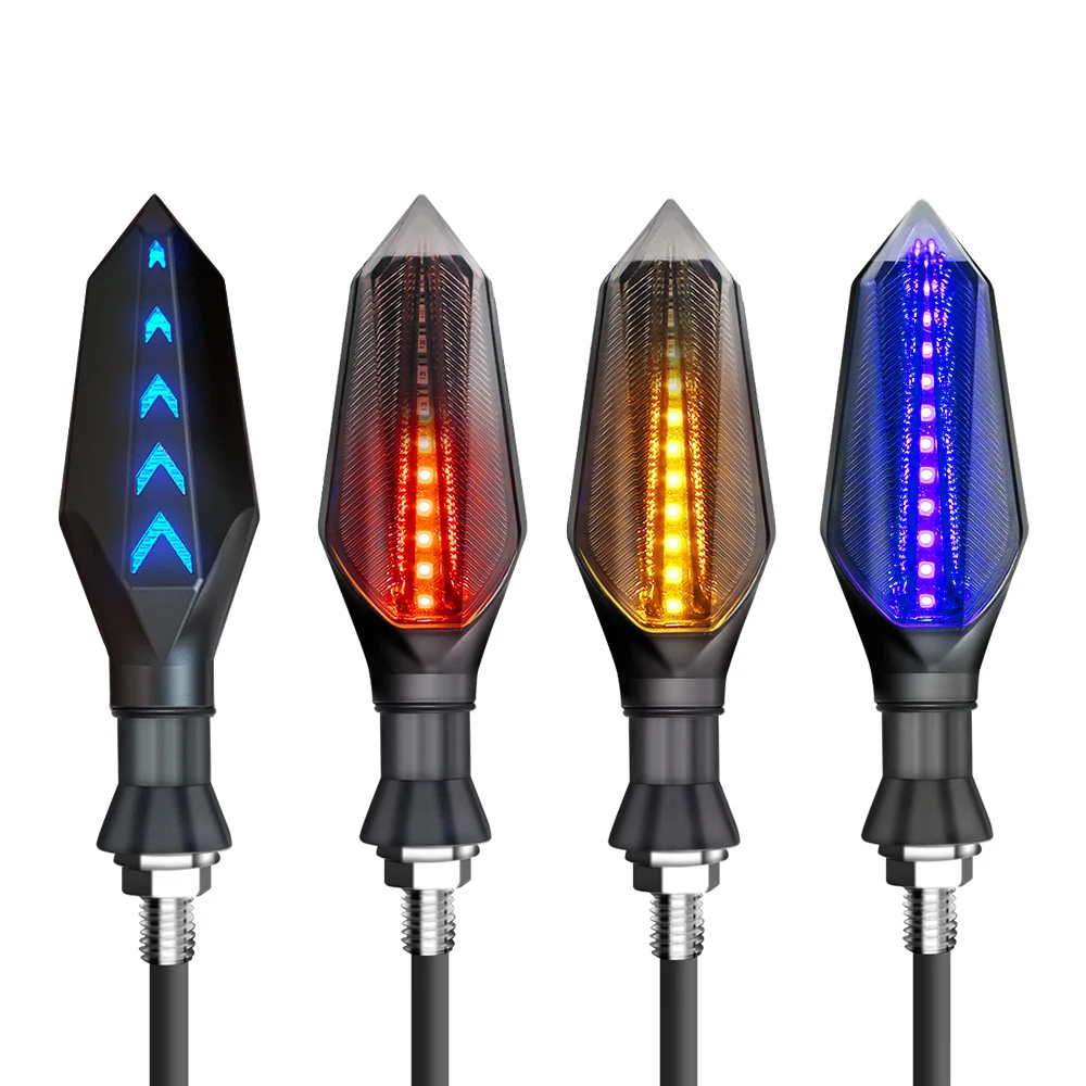Intermitentes LED para motocicleta, lámpara de flecha, intermitentes, luces de freno, indicadores para honda r15 mt 03 blaster fjr 1300 fz25
