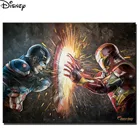 Алмазная мозаика Marvel Гражданская война для творчества, Аниме Картина с персонажами из аниме, картина из страз, для детской комнаты, Современный домашний декор