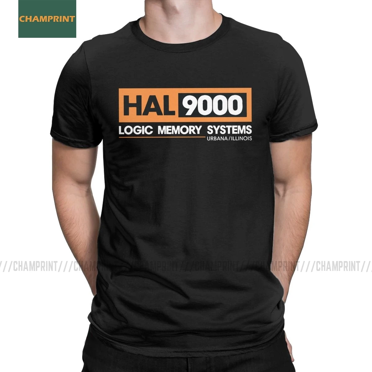 

HAL 9000 2001 A Space Odyssey Men's T Shirts Stanley Kubrick Sci Fi Movie Funny Tees Short Sleeve O Neck T-Shirts Cotton Clothes