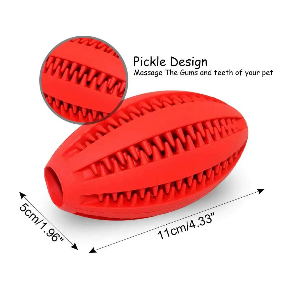 Жевательная игрушка для домашних животных прочная резиновая регби собаки